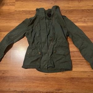 Green utility jacket